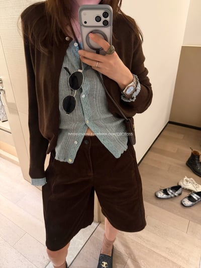 假兩件針織小外套9