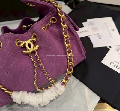 小香mini麂皮抽繩水桶包9