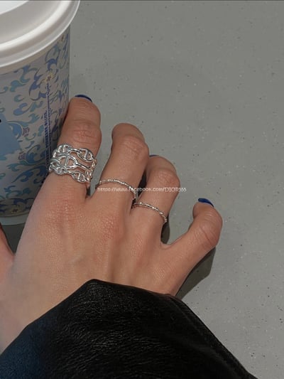 愛馬仕三層豬鼻戒指 3