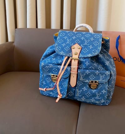 Lv 丹寧牛仔後背包 1