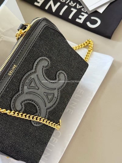 celine老花貝殼包5