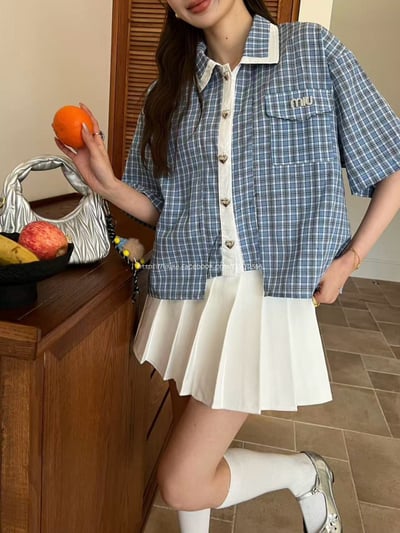 miumiu格子襯衫 4