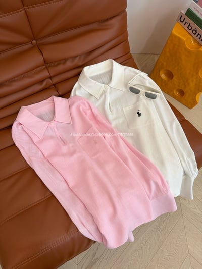 Polo亞麻襯衫上衣 11