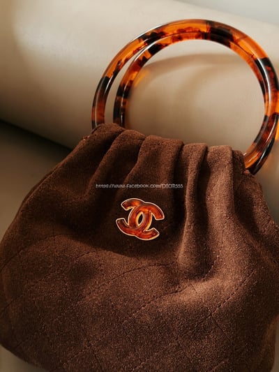 小香麂皮元寶手提包5