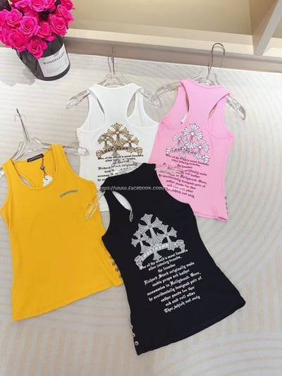 克羅心鈕扣十字印花背心13