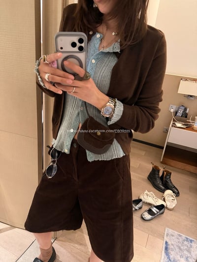 假兩件針織小外套8