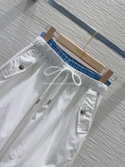 腰部拼接休閒長褲9