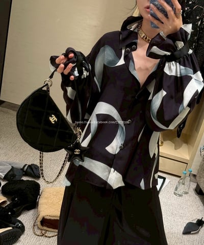 小香麂皮絲絨五角星半月包3