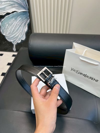 YSL牛皮皮帶10