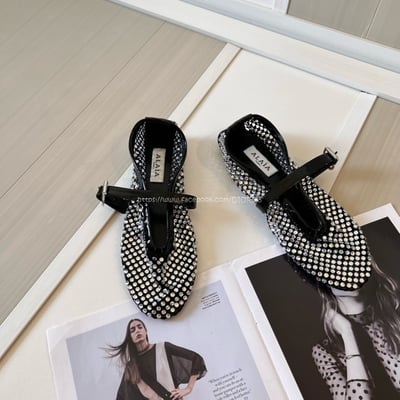 𝗔𝗟𝗔𝗜𝗔漁網鑽面芭蕾舞鞋3