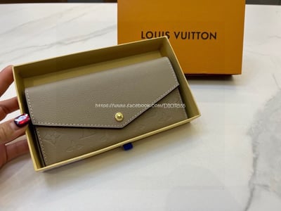 LV大象灰壓紋兩折長夾3