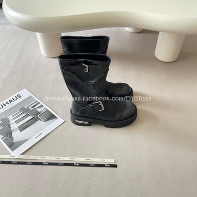 巴黎世家機車靴/馬丁靴10