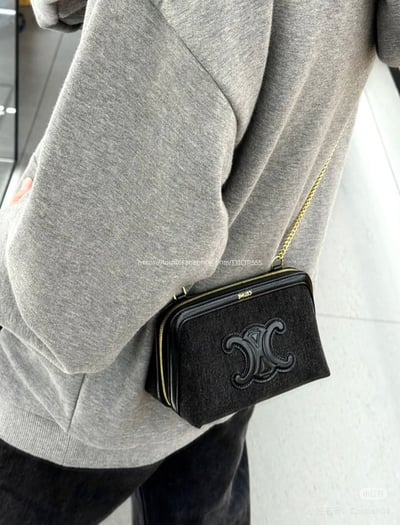 celine老花貝殼包4