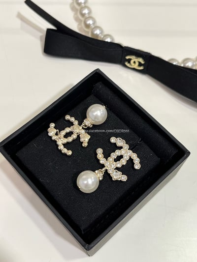 小香雙C淺金色耳環3