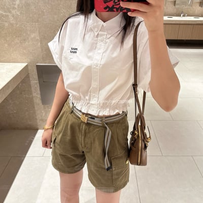 Miu miu知性分子學院風襯衫1