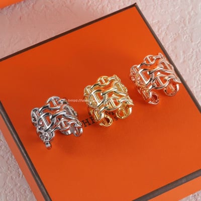 愛馬仕三層豬鼻戒指 1