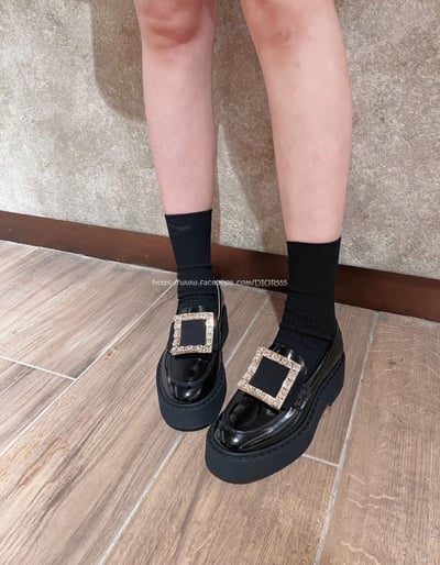 Rv厚底方扣樂福鞋4