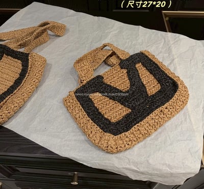 Valentino VLogo草編包5