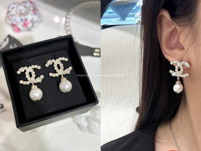 小香雙C淺金色耳環6