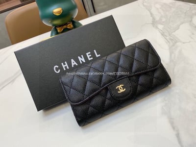 小香球紋經典菱格長夾8