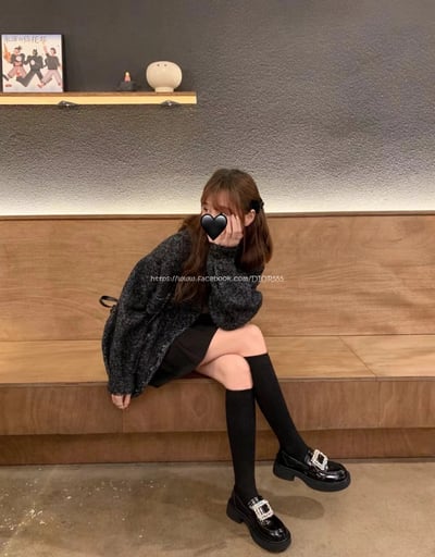 Rv厚底方扣樂福鞋5