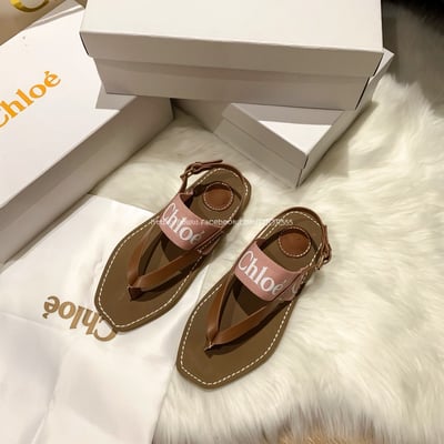 Chloe 交叉編織羅馬涼鞋7