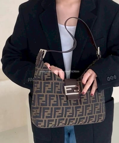 Fendi zucca 老花牛角包4