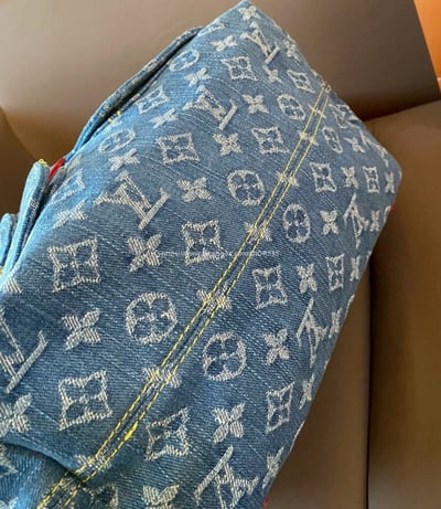 Lv 丹寧牛仔後背包 9