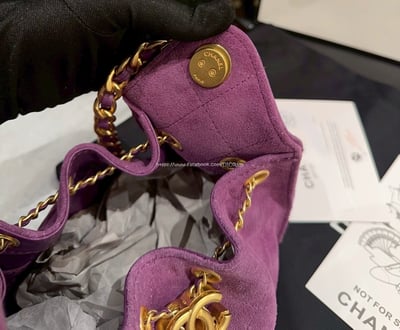 小香mini麂皮抽繩水桶包11