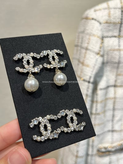 小香雙C淺金色耳環4