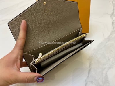 LV大象灰壓紋兩折長夾5