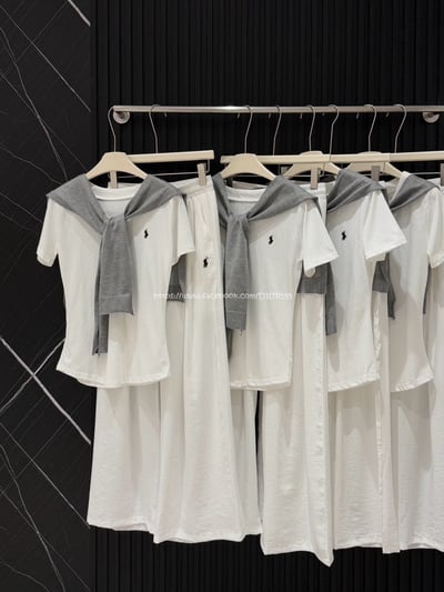 Polo三件套裝(上衣+披肩+長褲)7