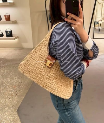 CELINE 草編托特包3