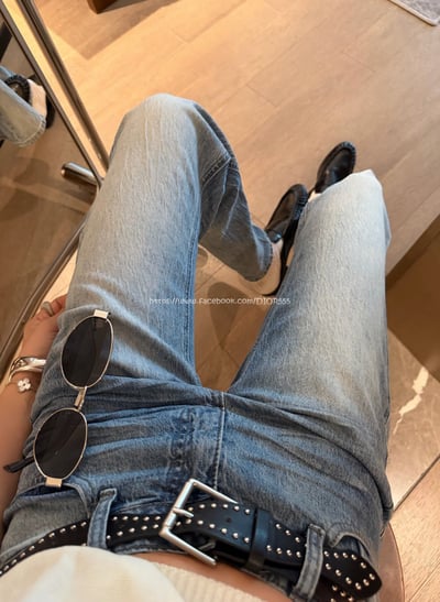  顯瘦微喇牛仔褲(送皮帶)6