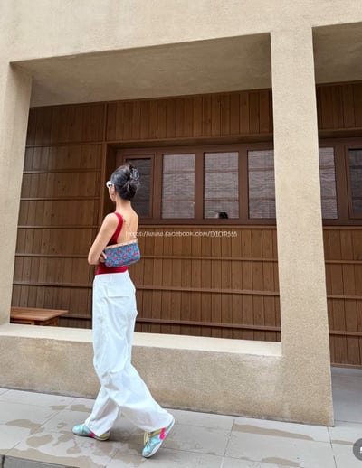 LV櫻桃牛仔麻將包2