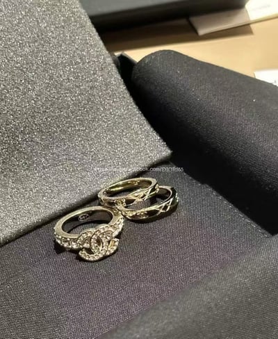 小香滿鑽三合一戒指(三件套）1