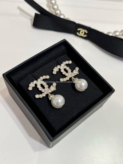 小香雙C淺金色耳環2