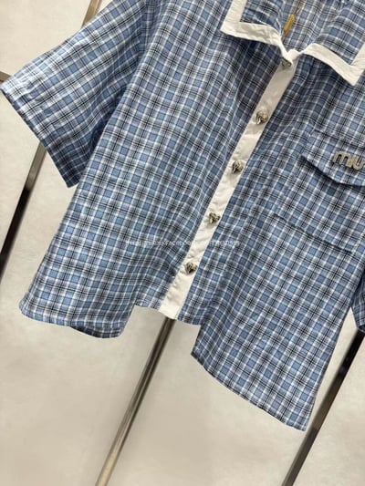 miumiu格子襯衫 7