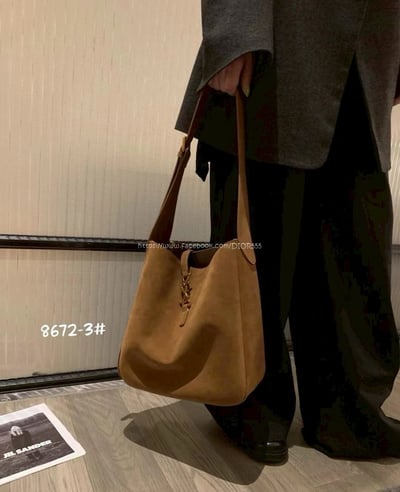 YSL麂皮絨hobo腋下包/水桶包4