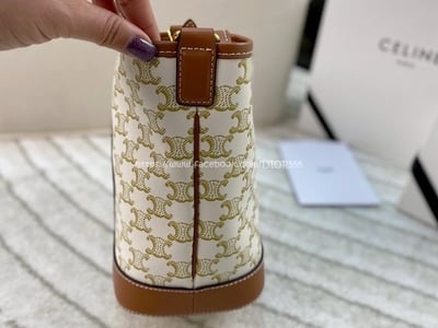  Celine白色水桶包7