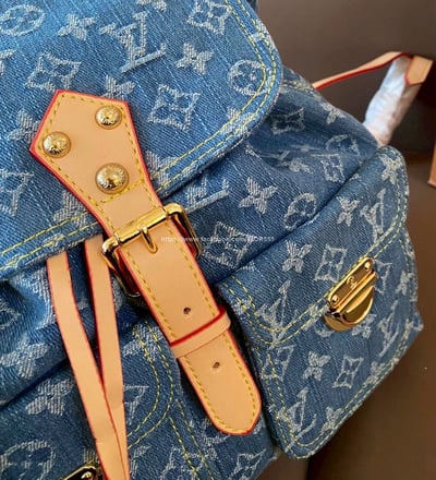 Lv 丹寧牛仔後背包 6