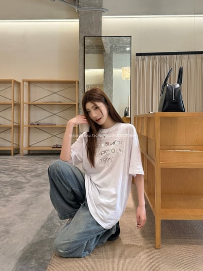 ACNE鐳射字母燙鑽T6