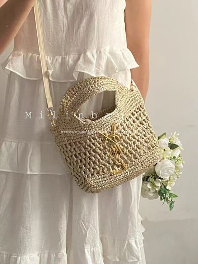 YSL編織托特包 2