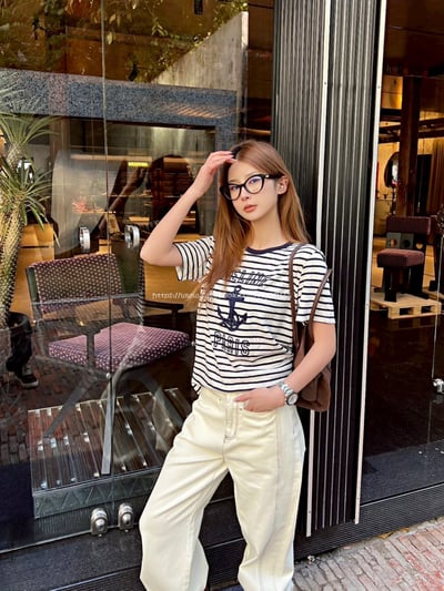 Celine字母條紋T恤7