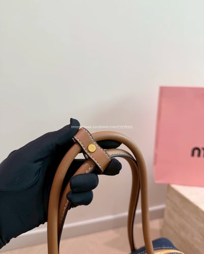 miumiu牛仔丹寧保齡球包5