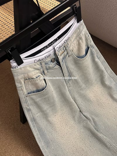 CK雙腰頭爆閃褲7