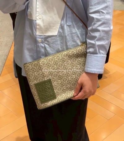 LOEWE Oblong  pouch帆布手拿包3