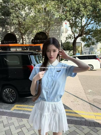 miumiu海鹽藍襯衫3