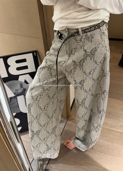 小馬刺繡牛仔褲1