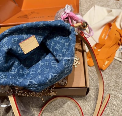 LV 丹寧牛仔水桶包6